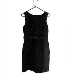 Banana Republic black & gray tweed dress
